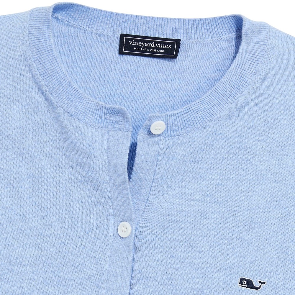 Vineyard‎ Vines Womens Cotton Cashmere Heritage Cardigan Serenity Blue XS New